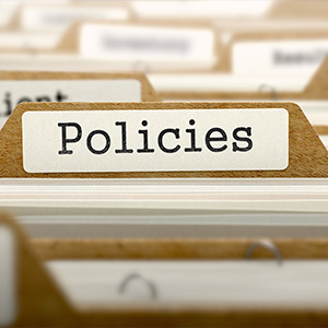 image of a folder labelled 'Policies'