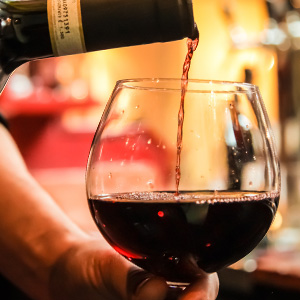 Image of a glass of wine